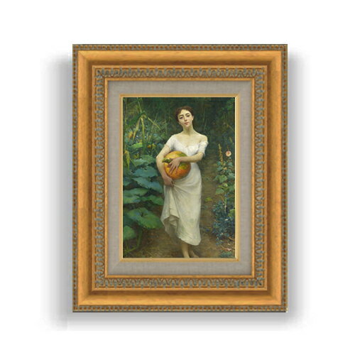 ������ ľɮ�ž夲�ۥե������ȥ��ʥ� Young Girl Carrying a Pumpkin SM������ ������ ����ľɮ���ͤ� 372��303mm �۱塞...