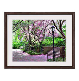 油絵 絵画 直筆仕上げ サンタモニカ公園の風景 アートフレーム：色ブラウン サイズ 額入りM 521×428mm 【軽量フレーム・額表面保護板】 油彩 風景画 オリジナルインテリア絵画 風水画 壁掛け 絵画 販売 インテリア 油絵 油彩 壁掛け 複製画 風景画 ゴッホ モネ ルノワール その他 静物画 肖像画 アート プレゼント 開業祝い 退職祝い 新築祝い 玄関 リビングアート 風水 縁起 フレーム 贈り物サンタモニカ公園の風景