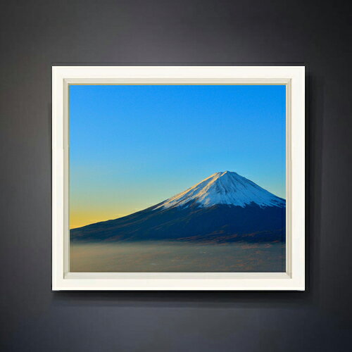 Rakuten - 【油絵 直筆仕上げ】富士山 (5) F10サイズ 額入り 【アップグレードフレーム】 油彩 風景画 オリジナルインテリア絵画 風水画 560×485mm 複製画 送料無料 プレゼント ギフト 開店祝い 開業祝い 退職祝い 新築祝い リビング 玄関