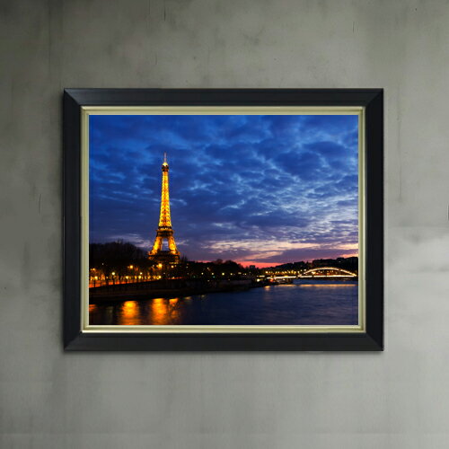 樂天商城 - 【油絵 直筆仕上げ】街の夕暮れ F6サイズ 額入り 【アップグレードフレーム】 油彩 風景画 オリジナルインテリア絵画 風水画 476×384mm 複製画 送料無料 プレゼント ギフト 開店祝い 開業祝い 退職祝い 新築祝い リビング 玄関