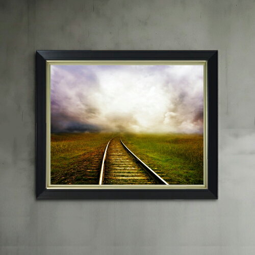 Rakuten - 【油絵 直筆仕上げ】鉄道-カウシュホルン- F6サイズ 額入り 【アップグレードフレーム】 油彩 風景画 オリジナルインテリア絵画 風水画 476×384mm 複製画 送料無料 プレゼント ギフト 開店祝い 開業祝い 退職祝い 新築祝い リビング 玄関