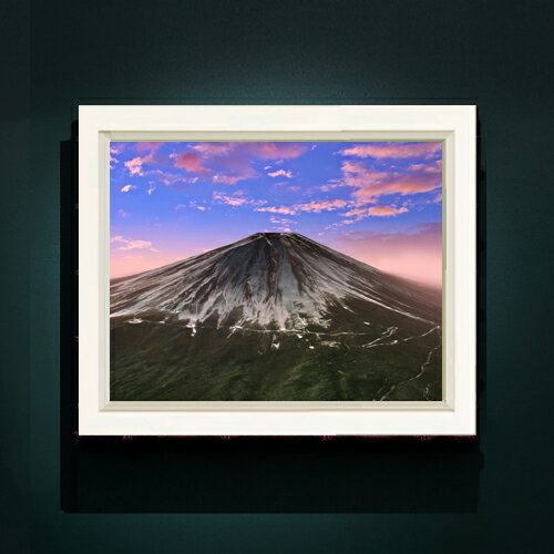Rakuten - 【油絵 直筆仕上げ】富士山-朝焼け- F6サイズ 額入り 【アップグレードフレーム】 油彩 風景画 オリジナルインテリア絵画 風水画 476×384mm 複製画 送料無料 プレゼント ギフト 開店祝い 開業祝い 退職祝い 新築祝い リビング 玄関