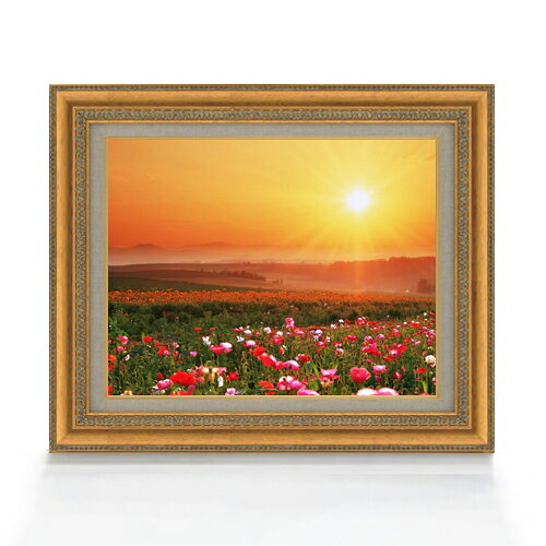 【油絵 直筆仕上げ】フラワーホープ F6サイズ 額入り 【キャンバス・アクリル/額入り】 油彩 風景画 オリジナルインテリア絵画 風水画 558×467mm 複製画 送料無料 プレゼント ギフト 開店祝い 開業祝い 退職祝い 新築祝い リビング 玄関 モダン アートフレーム 壁掛け