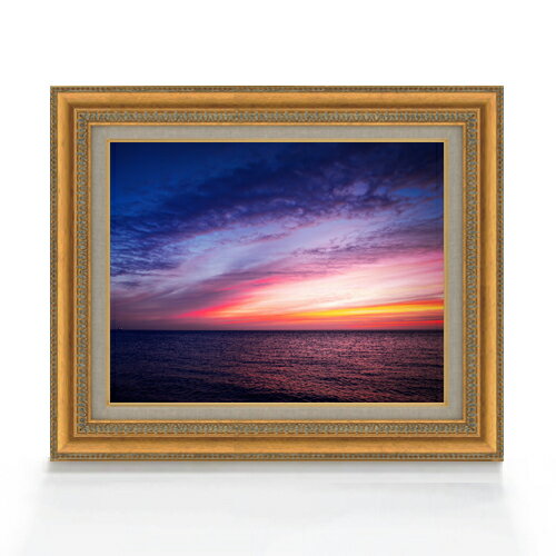 【油絵 直筆仕上げ】リシベーションの海 F6サイズ 額入り 【キャンバス・アクリル/額入り】 油彩 風景..