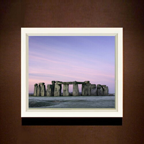 Rakuten - 【油絵 直筆仕上げ】Stone henge F8サイズ 額入り 【アップグレードフレーム】 油彩 風景画 オリジナルインテリア絵画 風水画 489×414mm 複製画 送料無料 プレゼント ギフト 開店祝い 開業祝い 退職祝い 新築祝い リビング 玄関 モダン アートフレーム 壁掛け