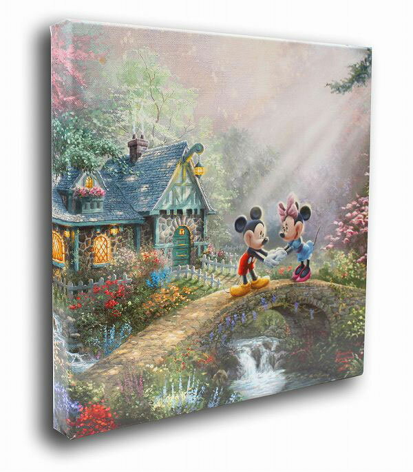ディズニー 絵画 トーマス キンケード ミッキー ミニー スウィートハート ブリッジ 作品証明書 展示用フック付キャンバスジークレ インテリア ポスター アート アート Disney 絵画インテリア アートショップ フォームス 送料無料 版画 ポスター