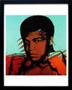 アンディ・ウォーホル「モハメド・アリ/Muhammad Ali,c 1977」展示用フック付ポスター ポップアート インテリア アート 絵画インテリア 模様替え 飾る