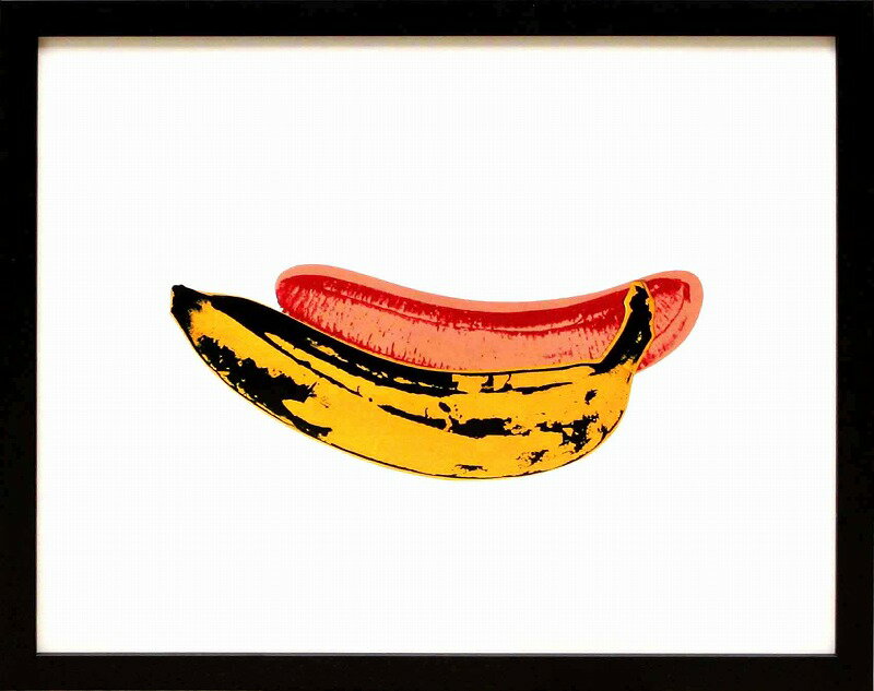 【レビュー特典付き】アンディ・ウォーホル「バナナ/Banana,1966」展示用フック付ポスター ポップアート インテリア アート 絵画インテリア 模様替え 飾る【輸入品】