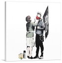 バンクシー アートパネル BANKSY Banksy「アナーキストと母親/Anarchist and Mother」キャンバスジークレ 絵画 ポスター 絵 バンクシー作品 【輸入品】