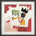 ジャン ミシェル バスキア「Trumpet, 1984」額付きジークレ インテリア アートフレーム