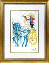 サルバドール・ダリ「勝利の馬」作品証明書・展示用フック・限定エディション付複製画リトグラフ