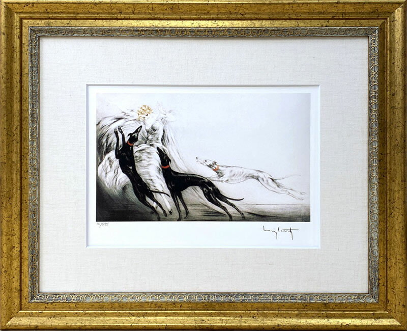 【レビュー特典付き】ルイ イカール「コージング2」作品証明書 展示用フック 限定エディション付複製画ジークレ インテリア アート 絵画インテリア【輸入品】