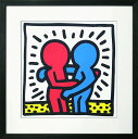 キース ヘリング「Untitled, 1987」額付きジークレ インテリア アートフレーム