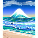 「富士波」■鈴木英人-版画(額装版画)■富士山■E.M.グラフ(ジクレー)2023年