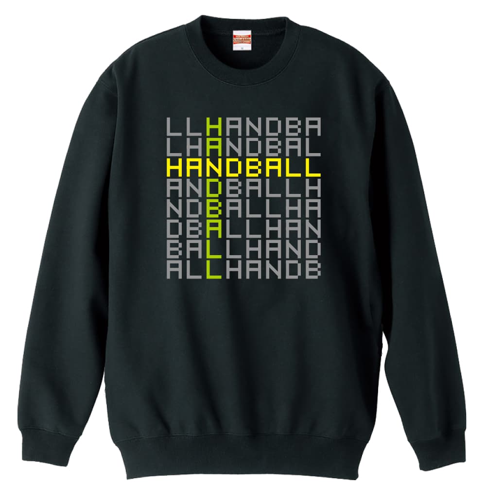 \10%OFFクーポン/ ハンドボール トレーナー スウェット メンズ レディース ジュニア 裏パイル 練習着 おもしろ 名入れ おしゃれ 文字入れ無料 綿10...