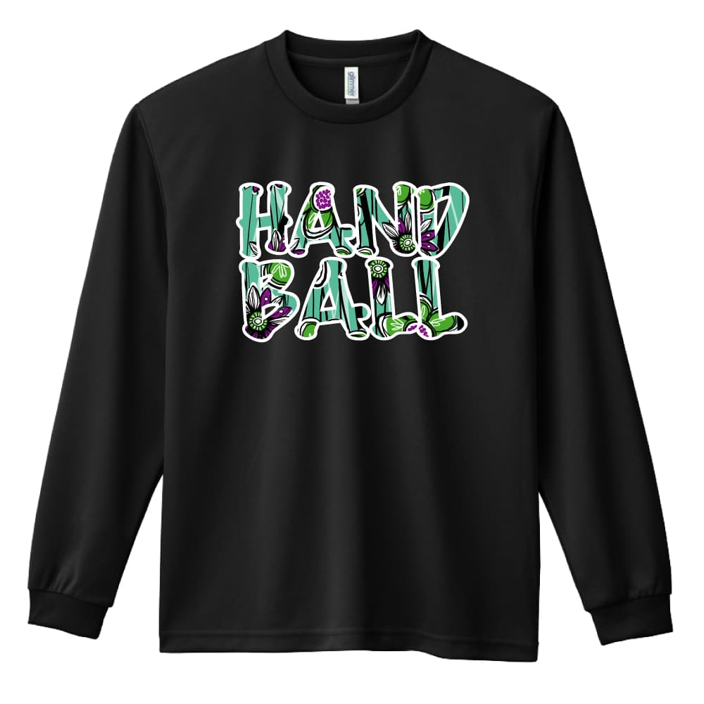 \10%OFFクーポン/ ハンドボール ロンT 長袖Tシャツ メンズ レディース ジュニア 練習着 ドライ おもしろ tシャツ ふざけ 名入れ おしゃれ キッズ...