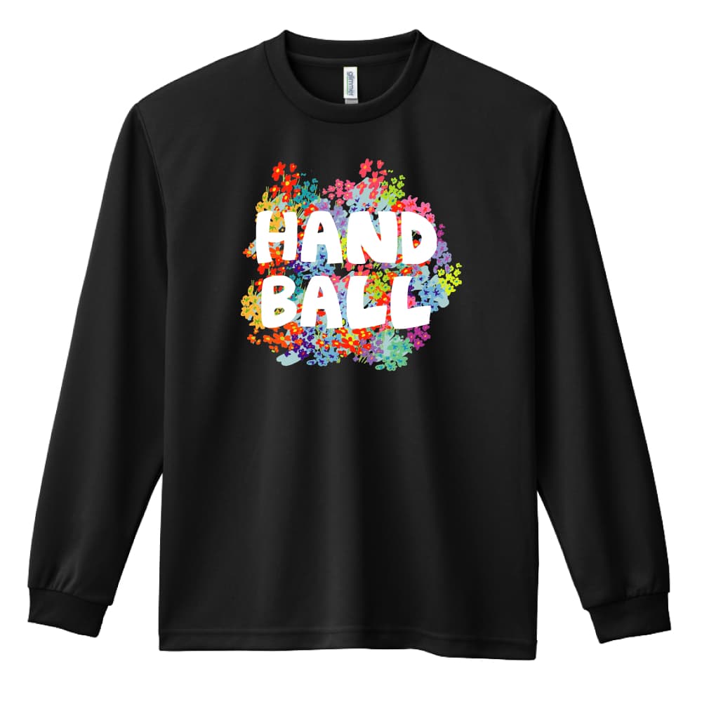 \10%OFFクーポン/ ハンドボール ロンT 長袖Tシャツ メンズ レディース ジュニア 練習着 ドライ おもしろ tシャツ ふざけ 名入れ おしゃれ キッズ...