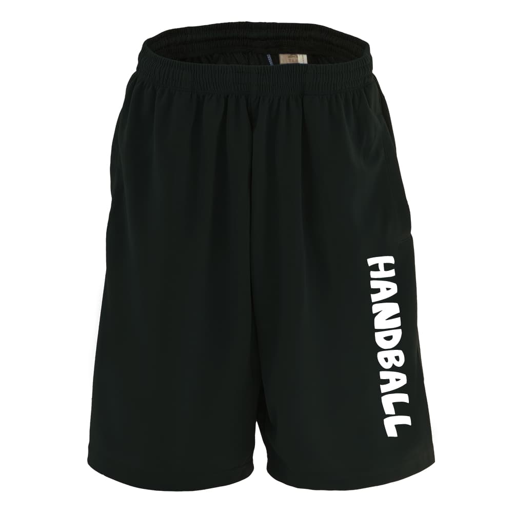ハンドボール ハーフパンツ ドライ メンズ レディース ジュニア 練習着 短パン 速乾 スポーツ 名入れ おしゃれ 半スボン 文字入れ無料 「かわいい書体の HANDBALL」 アートワークスコウベ 【送料無料】
