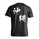 スポーツウェア フィットネス 運動 Tシャツ 半袖 メンズ レディース ジュニア 練習着 ドライ おもしろ tシャツ 速乾 スポーツ 名入れ 女子 男子 チーム おしゃれ 文字入れ無料 「都道府県デザイン 沖縄 闘龍書体 斜め書き」 アートワークスコウベ 【送料無料】(4)