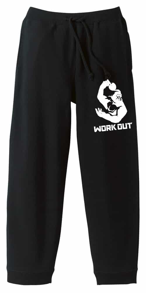 卓球 スウェットパンツ メンズ レディース キッズ 裏パイル スエット ルームウェア スポーツ 綿100 長ズボン 名入れ おしゃれ 文字入れ無料 「ゴリラワー...