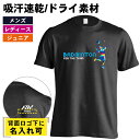 バドミントン Tシャツ 半袖 メンズ レディース ジュニア 練習着 ドライ おもしろ tシャツ 速乾 スポーツ 名入れ 女子 男子 チーム おしゃれ 文字入れ無...