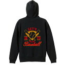 野球 パーカー プルオーバー メンズ レディース ジュニア 練習着裏パイル おもしろ 名入れ スウェット おしゃれ キッズ 大きいサイズ 文字入れ無料 「LET...
