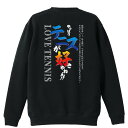 テニス トレーナー スウェット メンズ レディース ジュニア 裏パイル 練習着 おもしろ 名入れ おしゃれ 文字入れ無料 綿100% キッズ 大きいサイズ 「や...