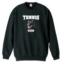 テニス トレーナー スウェット メンズ レディース ジュニア 裏パイル 練習着 おもしろ 名入れ おしゃれ 文字入れ無料 綿100% キッズ 大きいサイズ 「レ...