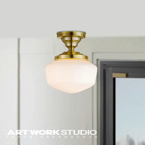 【アートワークスタジオ公式】 ARTWORKSTUDIOAW-0452　East college-ceiling lamp（S） イーストカレッジシーリングランプ（S） シーリングランプ 1灯 E26 60W ガラス おしゃれ ビンテージ レトロ【ポイント10倍】