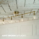 【ポイント10倍】シーリングランプ 4灯 ARTWORKSTUDIO アートワークスタジオ Laiton 4-ceiling lamp レイトン4シーリングランプ 4灯 E26 60W 電球別売 ソケットのみ LED対応 おしゃれ レトロ ニューヨーク シャビー　カフェ【アートワークスタジオ公式】