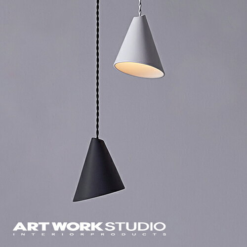 【アートワークスタジオ公式】 ARTWORKSTUDIOAW-0592　Cone-pendant コーンペンダント ペンダントライト 1灯 E17 40W セラミック LED対応 陶器 三角 天井照明【ポイント10倍】