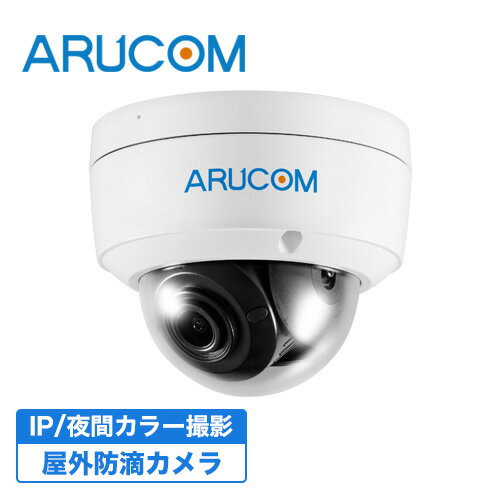  2年保証 防犯カメラ 監視カメラ 屋外 屋内 兼用 ドームカメラ PoE 夜間カラー 有線 高画質 220万画素 ネットワークカメラ IPカメラ RD-CI252 | アルコム ドーム型 室内 PoE給電 防滴 広角 単焦点 夜間 赤外線 LAN 家庭用 業務用 単品