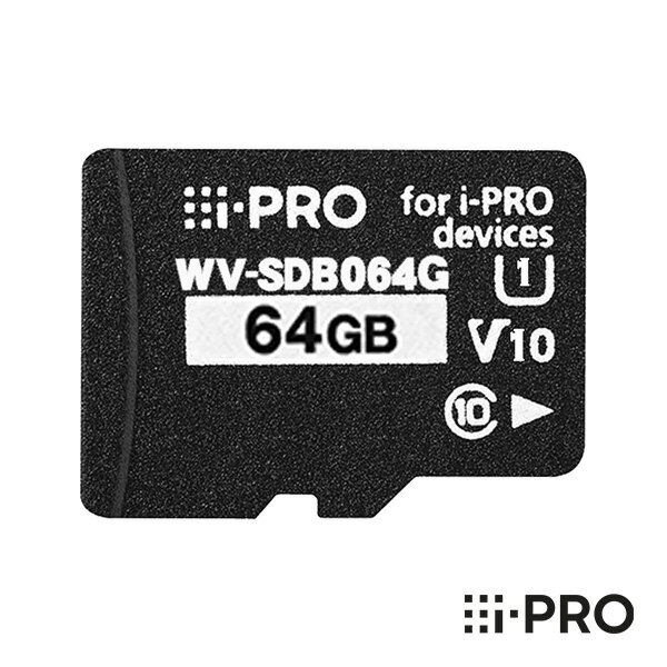 [送料無料] WV-SDB064G アイプロ i-PRO microSDカード メモリーカード 64GB SDXC 1年保証 | 防犯カメラ 監視カメラ ネットワークカメラ 映像 画像 データ 録画 記録 保存 アクセサリ 防犯 監視…