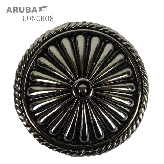 ARUBA アルバ 菊の紋章風コンチョ 素材/材質 ・合金(メッキ加工) サイズ/重量 ・直径 : 4cm ・厚み : 0.9cm ・重量 : 18g ※表記されている数値はネジを外したサイズです。 ※商品によって若干異なる場合がございます。 商品詳細 直径4cmの菊の紋章をモチーフにした大きめのコンチョです。 レザークラフト、愛用の財布やバッグなどのドレスアップやバイカーの方であれば、 ハーレーのetcケース等のスナップ(ボタン)部分の交換にもお使いいただけます！ プラスドライバーで簡単装着！自分だけのカスタマイズ/ドレスアップに！ 写真のネジと発送いたします。 ご注意 在庫管理の都合上、在庫数を1個と表示しております。複数個お買い求めの際はお問い合わせくださいませ。 複数個ご注文いただいた場合、同梱して発送させていただきます。 モニターの発色具合によって実際のものと色が異なる場合があります。 製作工程における多少のキズや汚れ、製作時期によって色味や表記サイズが若干画像と異なる場合があります。 またネジの位置が若干中央よりズレている場合がございます。 装着イメージの財布等は付属いたしません。 上記の点、ご理解のほどよろしくお願いいたします。