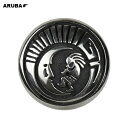 コンチョ φ34mm ジャーマンシルバー 洋白 メタル 合金 ココペリ 月 ホピ族 ムーン 豊作 子宝 幸運 御守り ネジ式 ねじ ネジ レザークラフト 手芸 ...