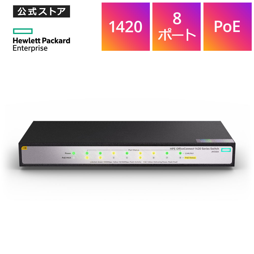 yzHPE OfficeConnect 1420 8G PoE+ (64W) Switch XCb`Onu t@X JH330A#ACF