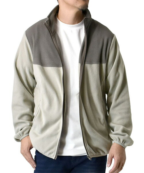 楽天市場】フリース（カラーベージュ）（メンズファッション）の通販