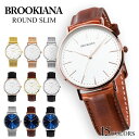 ブルッキアーナ BROOKIANA ROUND SLIM ラウンドスリム BA3101 BA3102 メンズ 父の日 レディース 母の日 時計 腕時計 クオーツ 薄い ブランド クリスマス プレゼント