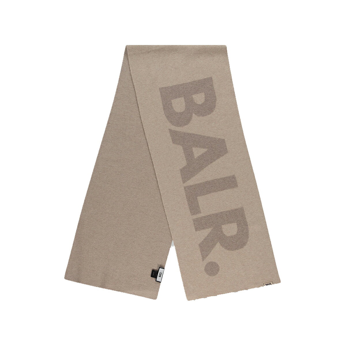 BALR. ボーラー Jacquard Scarf Knit スカーフ ストール Almond Milk B6380.1002 クリスマス プレゼント