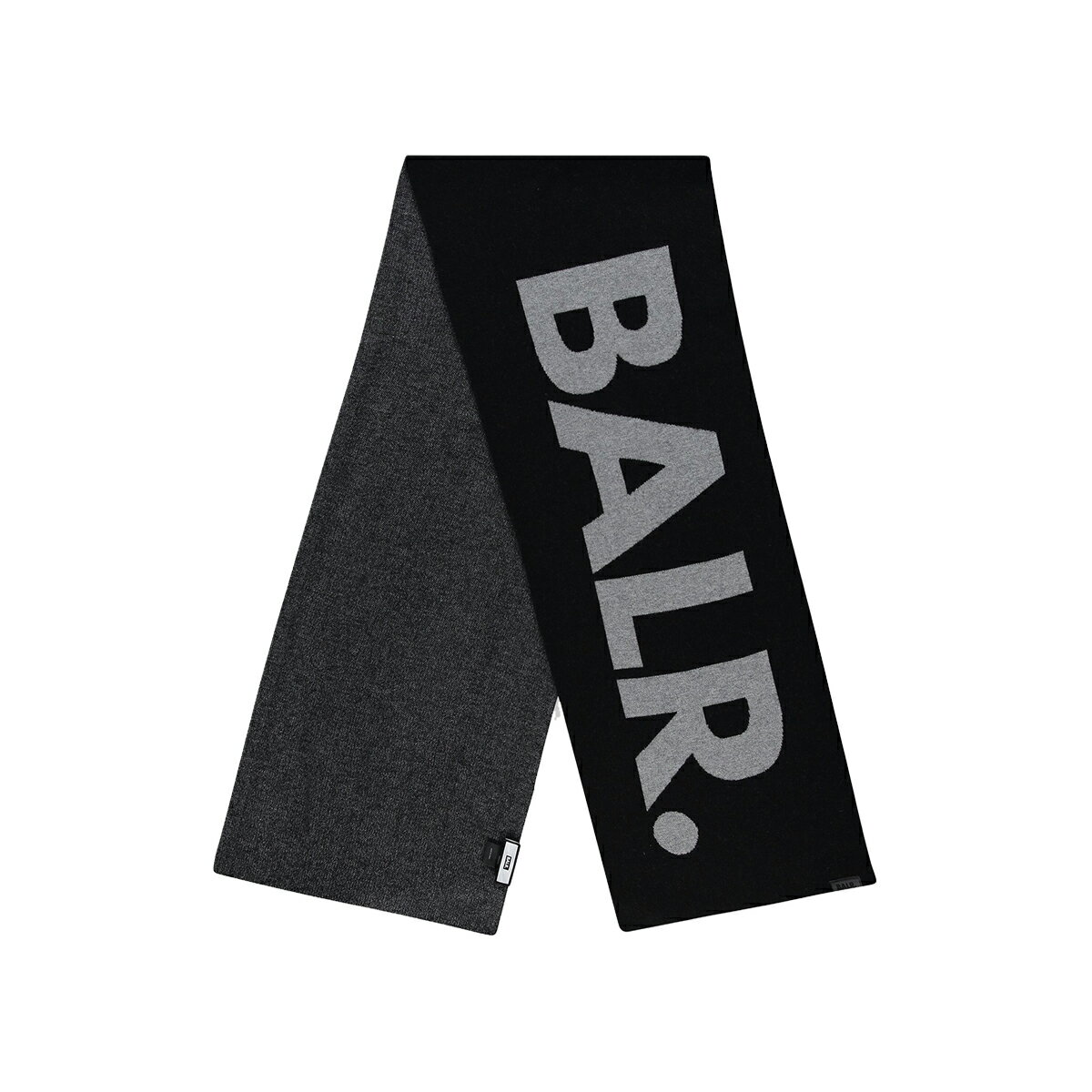 BALR. ボーラー Jacquard Scarf Knit スカーフ ストール Jet Black B6380.1002 クリスマス プレゼント