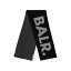 BALR. ボーラー Jacquard Scarf Knit スカーフ ストール Jet Black B6380.1002 クリスマス プレゼント