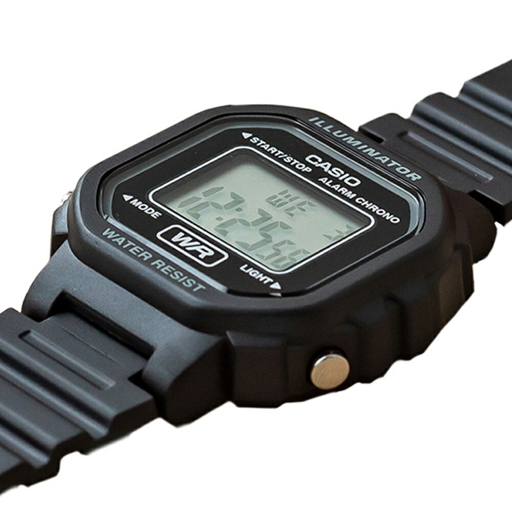 CASIO カシオ スタンダード レディース チプカシ 腕時計 LA-20WH-1A ブラック シンプル 小型 軽量 デジタル クオーツ 日常生活防水 おしゃれ ギフト プレゼント 人気モデル