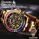 ダニエルアンドダグラス 腕時計 メンズ 父の日 機械式 自動巻 オートマチック ブランド レインボー DANIEL&DOUGLAS …