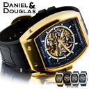 DANIEL&DOUGLAS ダニエルアンドダグラス DD8810　時計 腕時計 メンズ 父の日 ウォッチ 自動巻き 手巻き スケルトン …