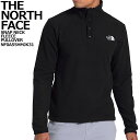 ザ・ノース・フェイス THE NORTH FACE ノースフェイス フリースジャケット トップス プルオーバー ネック フリース ブラック メンズ 父の日 ロゴ NF0A55HMJK31