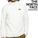 ザ・ノース・フェイス THE NORTH FACE ノースフェイス M 100 GLACIER 1/4 ZIP - EU GARDENIA WHITE トップス プルオーバー ネック フリース ホワイト メンズ 父の日 ロゴ NF0A5IHPN3N1