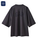 ギャップ YEEZY × GAP 53 DOVE 3/4 SLEEVE TEE471286-01-2 DARKGREY1 イージー ギャップ Tシャツ ロゴ メンズ ブランド カニエ ウエスト YGEBB