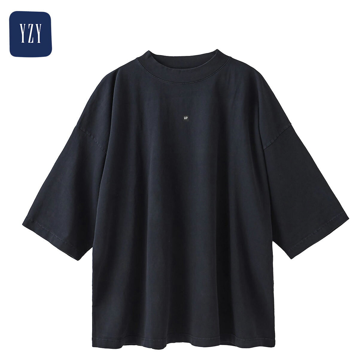 YEEZY × GAP 02222022 52 LOGO 3/4 SLEEVE TEE 472997-00-2 WASHEDBLACK イージー ギャップ Tシャツ ロゴ メンズ ブランド カニエ ウエスト YGEBB