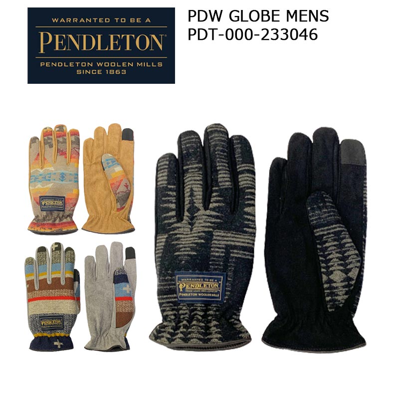 当店は正規販売店です ＜商品仕様＞ ブランド：PENDLETON／ペンドルトン 商品名：PDW GLOBE MENS 品番：PDT-000-233046 サイズ：FREE（※目安：全長（縦）約23cm、幅（親指部分除く）約11cm ※縫製品...