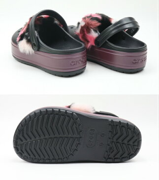 crocs Crocband Platform So Luxe Clog 205846-096 BLACK/BURGUNDY クロックス クロックバンド プラットフォーム ソーラックス クロッグ サボサンダル スニーカー 楽天検索 楽天市場 サーチ ランキング 広告 通販 2019年秋冬最新モデル 22cm 23cm 24cm